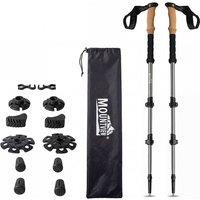 Mountview Trekking Poles Aluminum 7075-T6 Lightweight Hiking Sticks 2 PCS in Grey