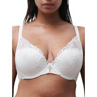 Chantelle Women's Legend Plunge T-Shirt Bra in White | Size: 36C