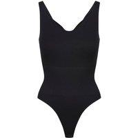 Ruey Women's Essentials Sweetheart Bodysuit Sculpting Stretch Fit in Black | Size: XS