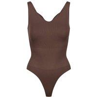 Ruey Women's Essentials Sweetheart Bodysuit Sculpting Stretch Fit in Brown | Size: Medium
