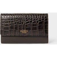 OSPREY LONDON Women's The Kellie Leather Matinee Purse in Chocolate