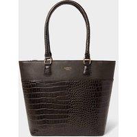 OSPREY LONDON Women's The Kellie Leather Tote Bag in Chocolate