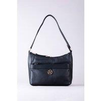 Lakeland Leather Women's 'Cartmel' Leather Shoulder Bag in Black