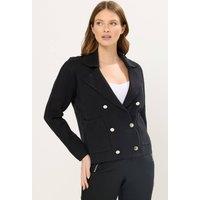 Star by Julien Macdonald Women's Military Button Cardigan in Black | Size: 18-20