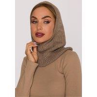 Love Lace Women's Balaclava Winter Thermal Fleece Hood Hat for Cold Weather in Beige
