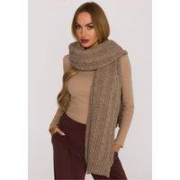 Love Lace Women's Soft Thick Weave Braided Long Scarf for Warm Cozy Days Style in Beige