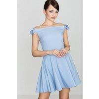 Love Lace Women's Sleeveless Bow Shoulder Cocktail Dress in Blue | Size: XL