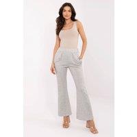 Love Lace Women's High Waist Bell Bottom Tracksuit Trousers in Grey
