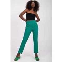 Love Lace Women's High Waisted Elastic Waist Trousers Pockets in Green | Size: Small