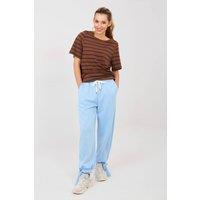 Love Lace Women's Comfortable Viscose Jogger Sweatpants in Blue