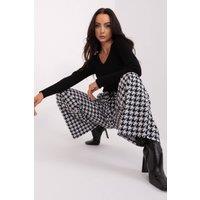 Love Lace Women's High Waisted Tie Waist Wide Leg Pants with Pockets in Black | Size: S/M
