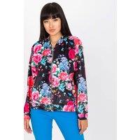 Love Lace Women's Zip Front Long Sleeve Sweatshirt Style 169894 in Black | Size: S/M