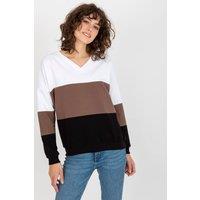 Love Lace Women's 3 Tone Heart Neck Sweatshirt in Black | Size: S/M