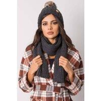 Love Lace Women's Winter Hat & Scarf Set for Cold Weather Pairing Everyday Warmth in Grey