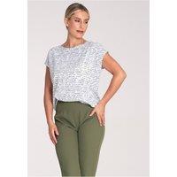 Love Lace Women's Simple Short Sleeve Round Neck Blouse with Back Clasp | Size: Small