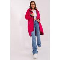 Love Lace Women's Soft Cotton Hooded Zip Sweatshirt in Fuchsia | Size: Large/XL