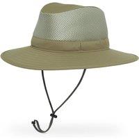 Sunday Afternoons Men's 'Charter Breeze' UPF 50+ Ventilated Pack-Flat Fedora in Khaki | Size: Large