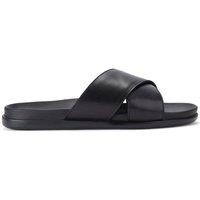 KG Kurt Geiger Men's 'Rome' Leather Sandals in Black | Size: 10