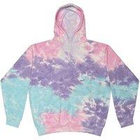 Colortone Men's Rainbow Tie Dye Pullover Hoodie | Size: Medium