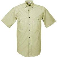 TAG Safari Men's Safari Shirt for Men - S/Sleeve in Stone | Size: Large