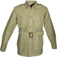 TAG Safari Men's Safari Jacket for Men in Khaki | Size: Large