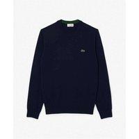 Lacoste Men's Crew Neck Knit Jumper Navy | Size: Small