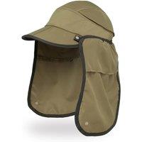 Sunday Afternoons Men's 'Sun Guide' UPF 50+ Cap with Removable Neck Cape in Khaki | Size: S/M