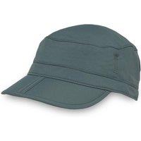 Sunday Afternoons Men's 'Sun Tripper' UPF 50+ Foldable Cap with Sunglass Lock in Mid Blue | Size: Large