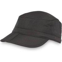 Sunday Afternoons Men's 'Sun Tripper' UPF 50+ Foldable Cap with Sunglass Lock in Black | Size: Large