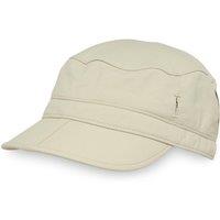 Sunday Afternoons Men's 'Sun Tripper' UPF 50+ Foldable Cap with Sunglass Lock in Cream | Size: Large