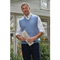WoolOvers Men's 100% Wool Slipover in Light Blue | Size: 2XL