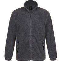 SOL'S Men's North Full Zip Outdoor Fleece Jacket in Grey | Size: XS