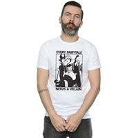 Disney Men's Every Fairy Tale Needs A Villain Cotton T-Shirt in White | Size: Medium