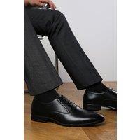 Where's That From Men's 'Michael' Oxford Lace Up Work Dress Shoes in True Black | Size: 8