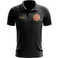 Montenegro Men's Mens Football Polo Shirt in Black | Size: Small