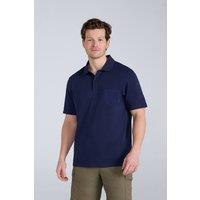 Animal Men's 'Icon' Lightweight Comfortable Short Sleeve Casual Pique Polo Shirt in Navy | Size: XS