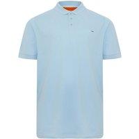 BadRhino Men's Contrast Polo Shirt in Light Blue | Size: 7-8XL
