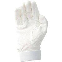 Hy5 Men's Cotton Pimple Palm Riding Gloves in White | Size: XL