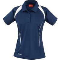 Spiro Women's Team Spirit Polo Shirt in Navy | Size: 14
