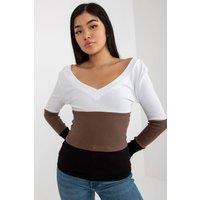 Love Lace Women's Ribbed Heart Neck Long Sleeve Blouse in Black | Size: S/M