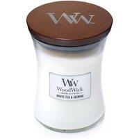 Woodwick Women's White Tea & Jasmine Medium Candle