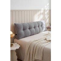 Living and Home Triangle Wedge Headboard Pillow Backrest Support Cushion in Grey
