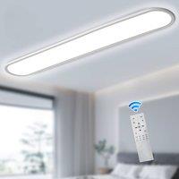 NIVOR 140cm Dimmable LED Ceiling Light Remote Flush Mount for Bedroom White