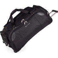 Gino Ferrari Lightweight Wheeled Holdall Duffel Bag with Stress Tested Skate Wheels in Black | Size: Medium