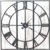 Love Lace Roza Panelled Wall Clock in Silver