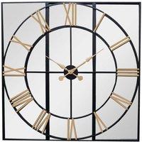 Love Lace Brooklyn Black & Gold Wall Clock