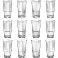Bormioli Rocco Oxford Bar Stacking Highball Glasses - 395ml - Clear - Pack of 12