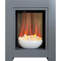 Adam Fires & Fireplaces Monet Fireplace Suite in Grey with Electric Fire, 23 Inch
