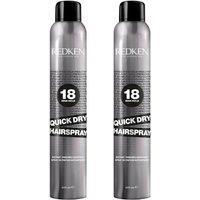 Redken Quick Dry Hairspray 400ml Double in Clear