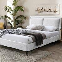 Snuggle Beds Cecilia Pillow Back Pearl Bed Frame in Silver | Size: King